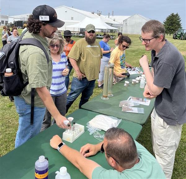 PSM Professor Barret Wessel teaches soil management.